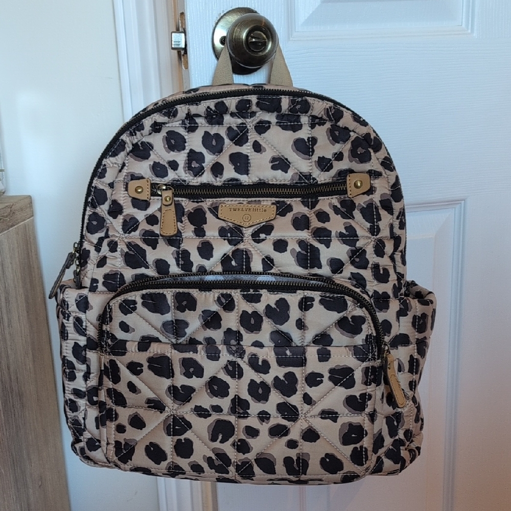Chic Leopard Print Backpack